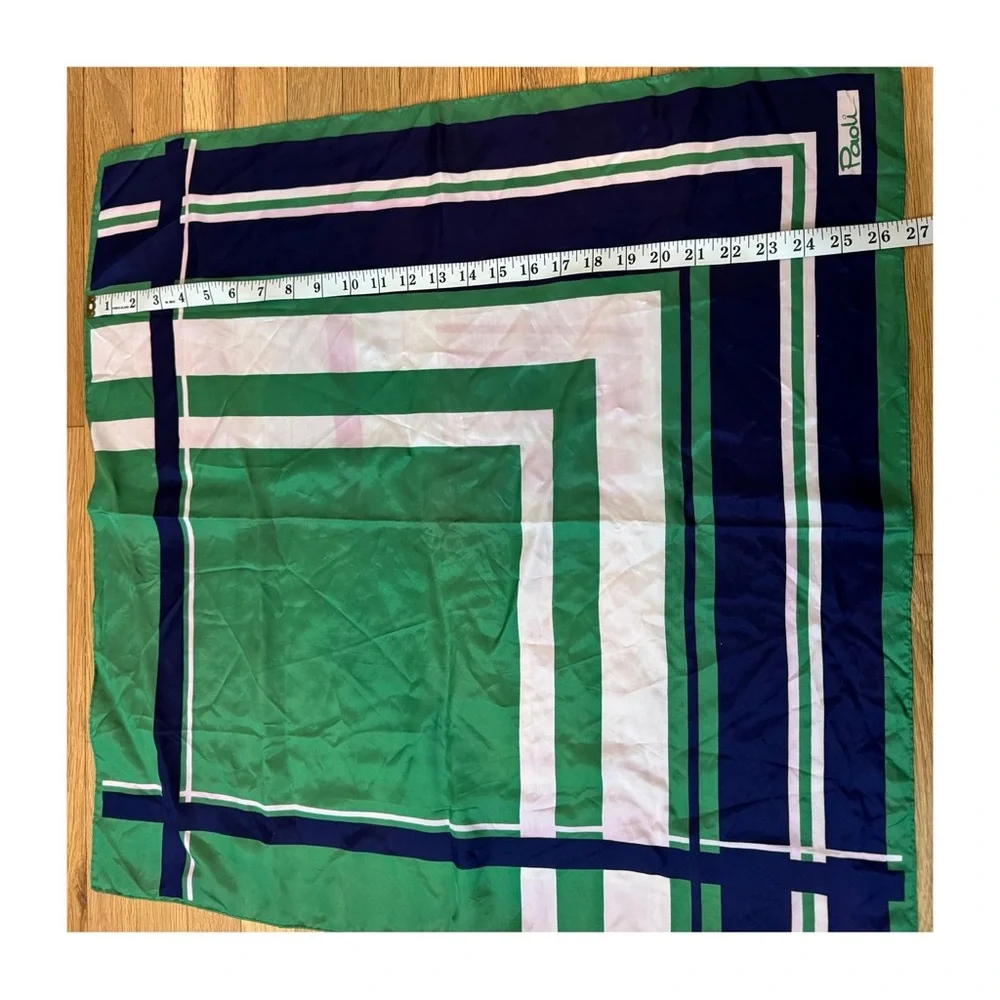Paoli Vintage Geometric Pattern Scarf